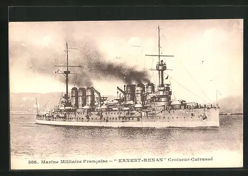 AK Ernest-Renan, Croiseur-Cuirasse, Marine Militaire Francaise