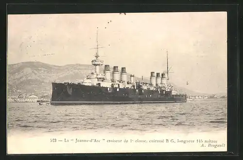 AK La Jeanne-d`Arc, croiseur de 1. classe, cuirasse B G, longueur 145 metres