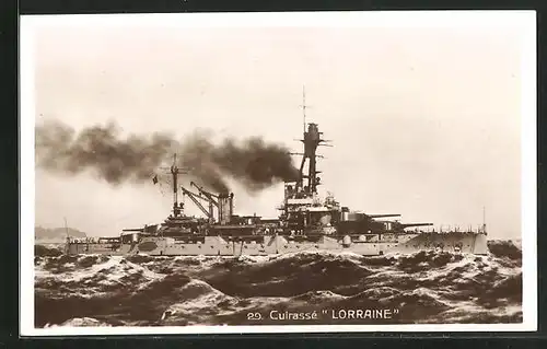 AK Lorraine, Cuirasse, Marine Militaire Francaise