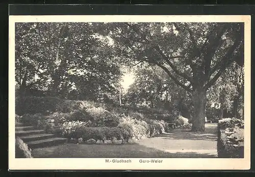 AK M. Gladbach, Partie am Gero Weiher