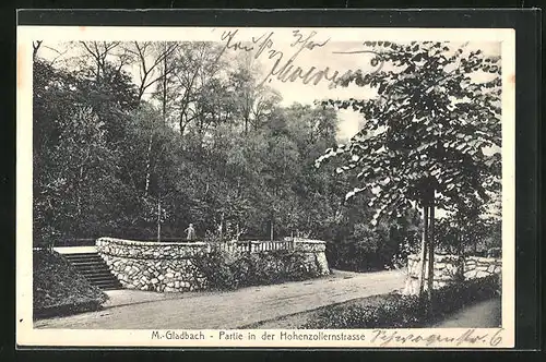 AK Mönchengladbach, Partie in der Hohenzollernstrasse