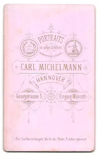 Fotografie Carl Michelmann, Hannover, Georgstrasse 1, junges Fräulein mit Gesangsbuch