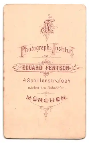 Fotografie Eduard Fentsch, München, Schillerstrasse 4, Kleinkinder in Kleid und Anzug