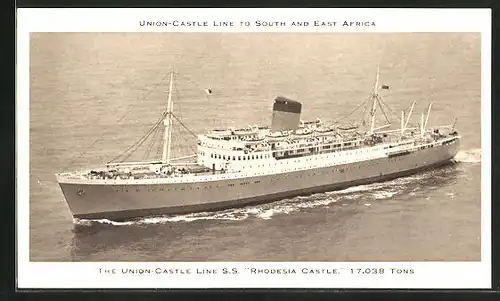 AK Passagierschiff Rhodesia Castle, Union-Castle Line