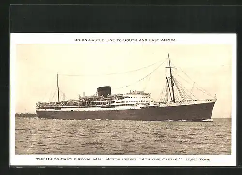 AK Passagierschiff Athlone Castle, Union-Castle Line