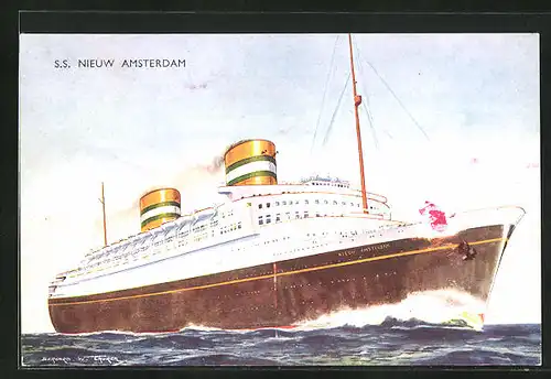 AK Passagierschiff SS Nieuw Amsterdam