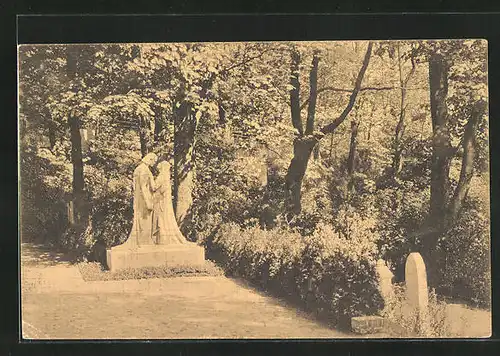 AK Hamburg-Altona, Gartenbau-Ausstellung 1914, Teilansicht aus der Abteilung für Friedhofskunst