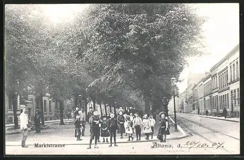 AK Hamburg-Altona, Marktstrasse