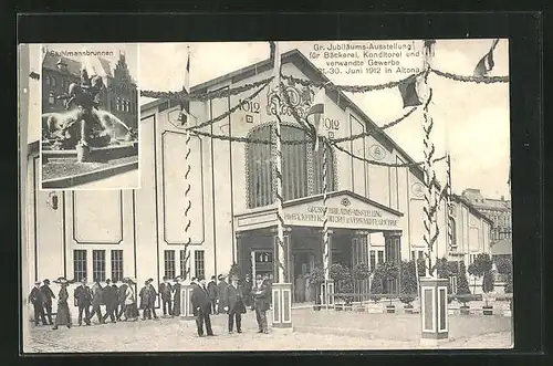 AK Hamburg-Altona, Gr. Jubiläums-Ausstellung für Bäckerei, Konditorei und verwandte Gewerbe, Juni 1912