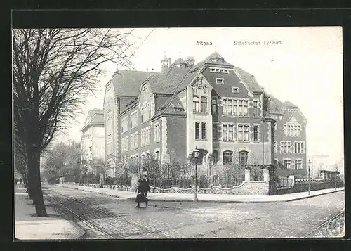 AK Hamburg-Altona, Städtisches Lyzeum