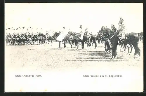 AK Hamburg-Altona, Kaiser Manöver 1904