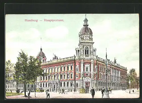 AK Hamburg-Neustadt, Hauptpostamt am Stephansplatz