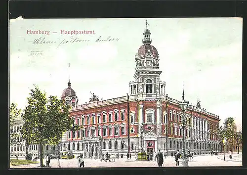 AK Hamburg-Neustadt, Hauptpostamt am Stephansplatz