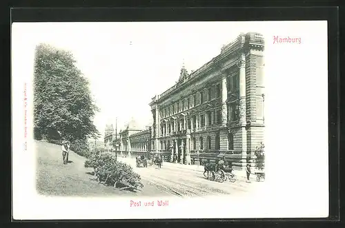 AK Hamburg-Neustadt, Post und Wall