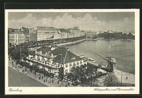 AK Hamburg-Neustadt, Alsterpavillon und Binnenalster