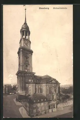 AK Hamburg-Neustadt, Blick auf die Michaeliskirche