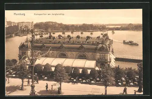 AK Hamburg-Neustadt, Alsterpavillon am Jungfernstieg