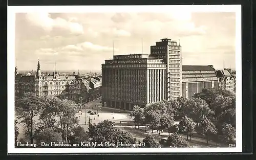 AK Hamburg-Neustadt, Das Hochhaus am Karl-Muck-Platz (Holstenplatz)