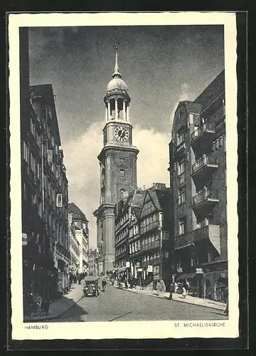 AK Hamburg-Neustadt, Blick auf die St. Michaeliskirche