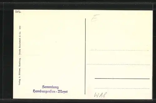 AK Hamburg-Eilbek, Blick in die Kibitzstrasse