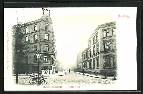 AK Hamburg-Hohenfelde, Strassenpartie Wandsbeckerstieg - Hohenfelde