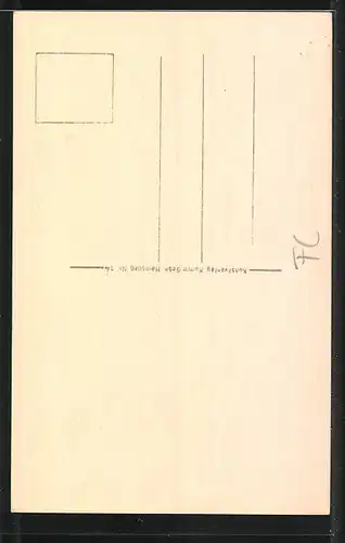 AK Alt-Hamburg, Steckelhörnfleet mit Kirchturm