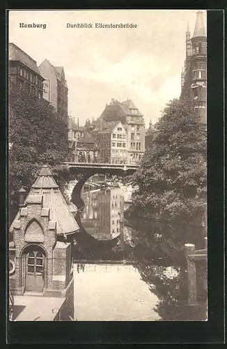 AK Alt-Hamburg, Durchblick bei der Ellerntorsbrücke