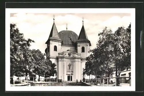 AK Bistritz, Blick zur Kirche