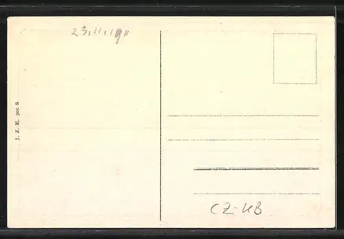 AK Eger, Stöckel und Uhrenlager Wilhelm Müller