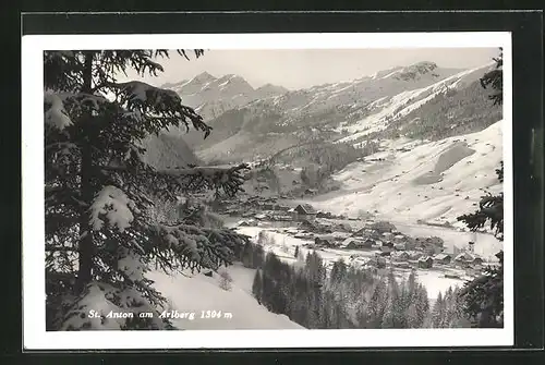 AK St. Anton am Arlberg, Gesamtansicht im Winter