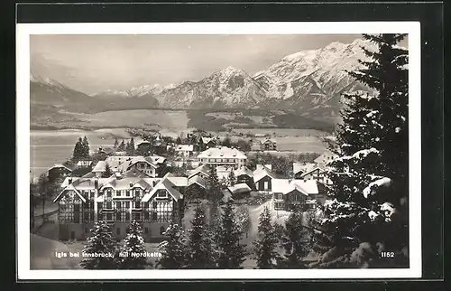 AK Igls, Gesamtansicht mit Nordkette