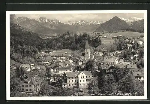 AK Bad Aussee, Gesamtansicht mit Totengebirge