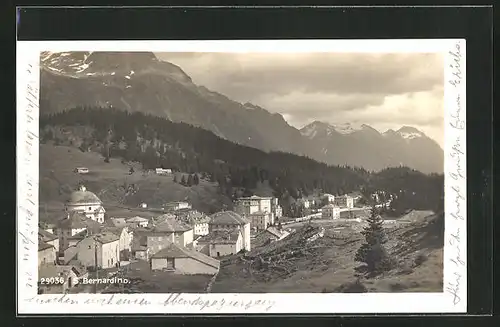 AK S. Bernardino, Totalansicht aus der Vogelschau