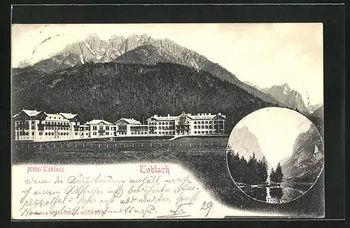 AK Toblach, Hotel Toblach und Toblach-See