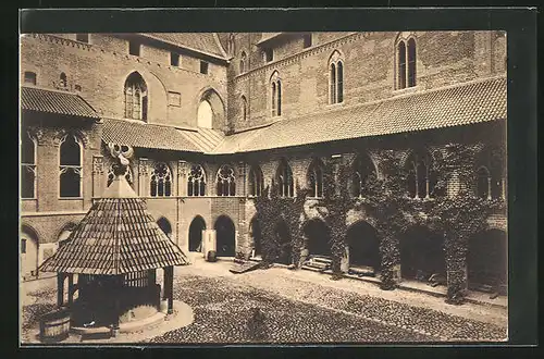 AK Marienburg / Malbork, Hochschoss mit Kreuzhof