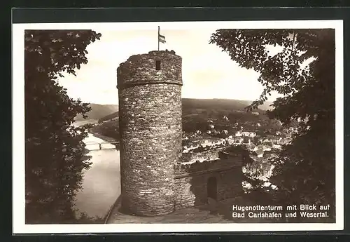 AK Carlshafen / Weser, Hugenottenturm