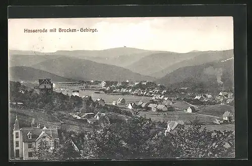 AK Hasserode, Gesamtansicht mit Brockengebirge