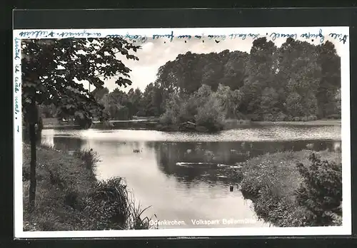 AK Odenkirchen, Volkspark Bellermühle, Teich