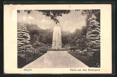 AK Rheydt, Springbrunnen im Kaiserpark