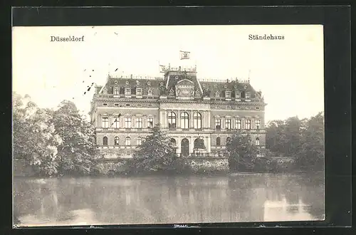 AK Düsseldorf, Ständehaus, Wasserseite