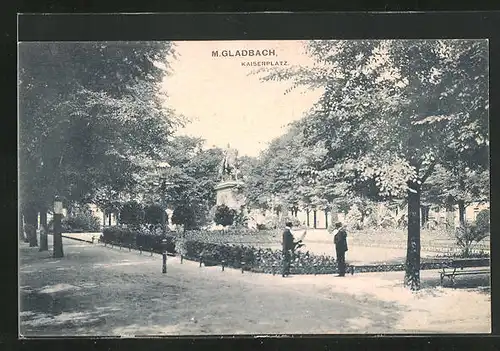 AK Mönchengladbach, Denkmal am Kaiserplatz