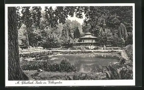 AK Mönchengladbach, Idylle im Volksgarten