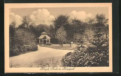 AK Rheydt, Kaiserpark mit Pavillon