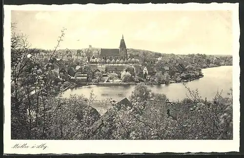AK Mölln i. Lbg., Panoramablick auf die Stadt