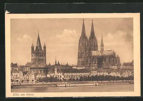 AK Köln / Rhein, Stadtansicht mit Dom