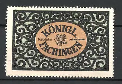 Reklamemarke Königl. Fachingen ist Natürliches Mineralwasser, Ornamente