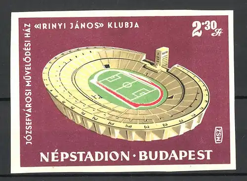 Reklamemarke Budapest, Népstadion