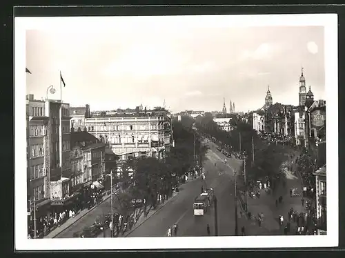 AK Hamburg, Reeperbahn, Strassenbahn