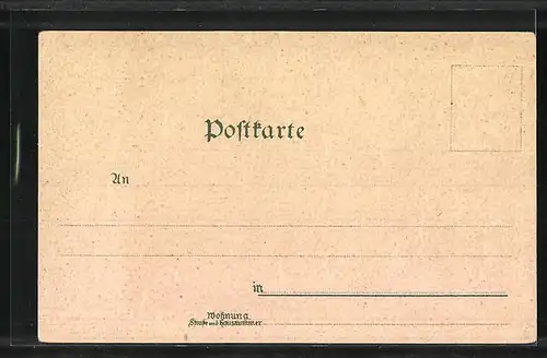 Künstler-AK Sterzing, Strassenpartie mit Denkmal