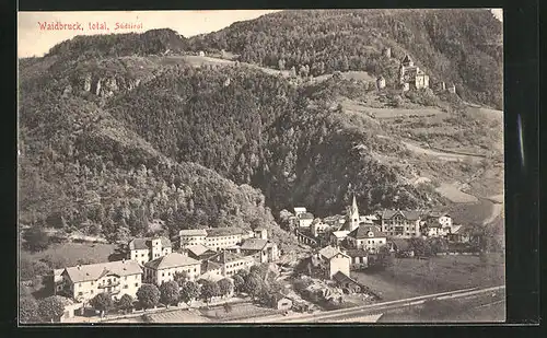 AK Waidbruck, Totalansicht aus der Vogelschau